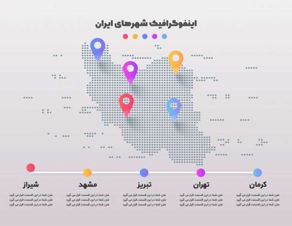اینفوگرافیک نقشه ایران