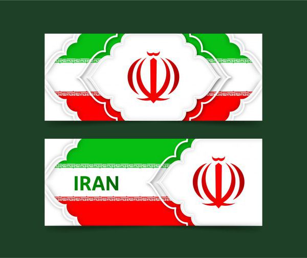لایه باز بنر پرچم ایران