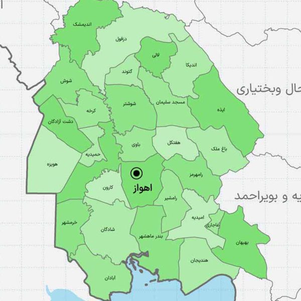 لایه باز نقشه خوزستان