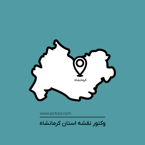 وکتور نقشه استان کرمانشاه